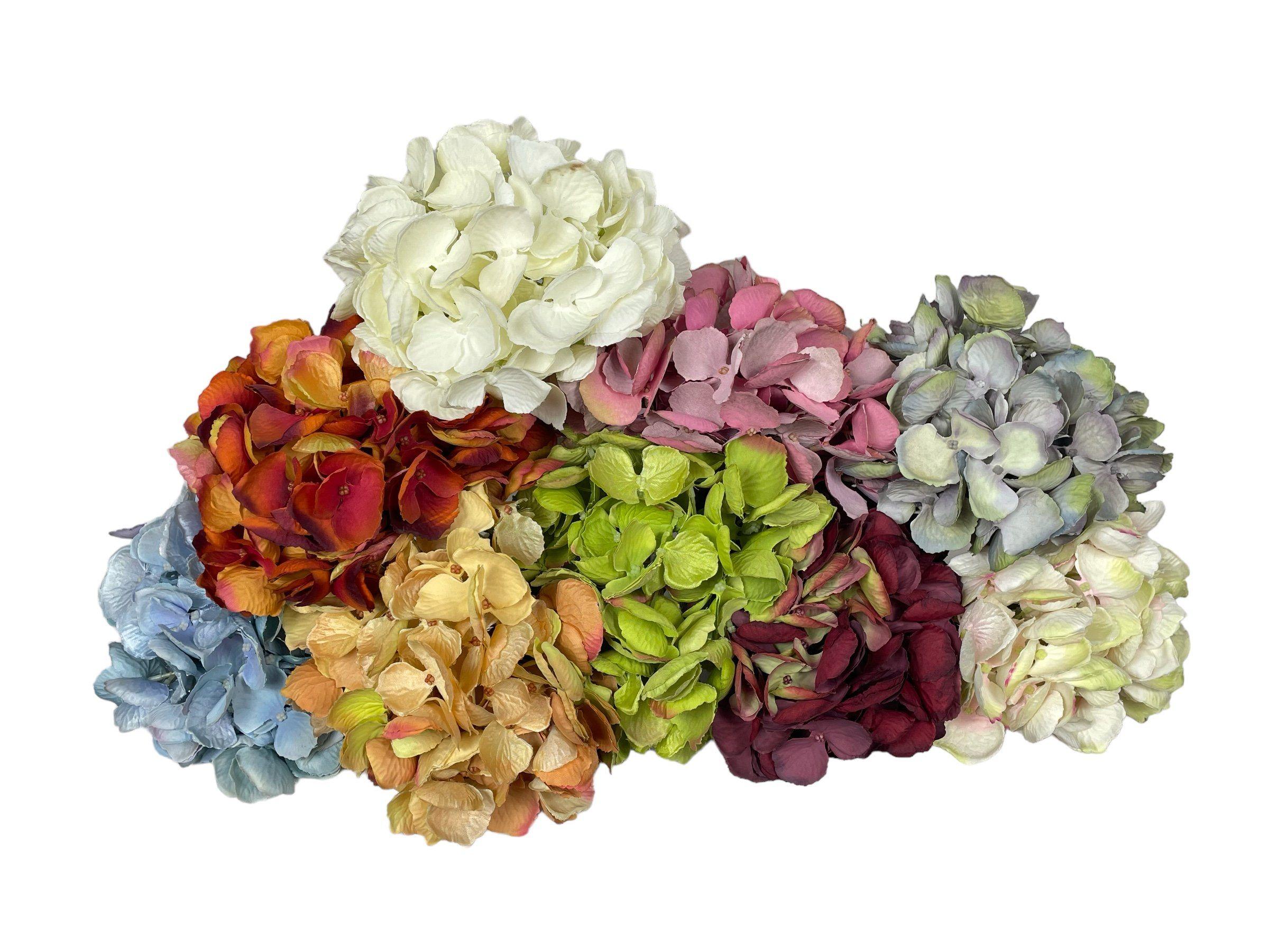 Flor Decorativa Corel Hortensia Roja 52cm-3
