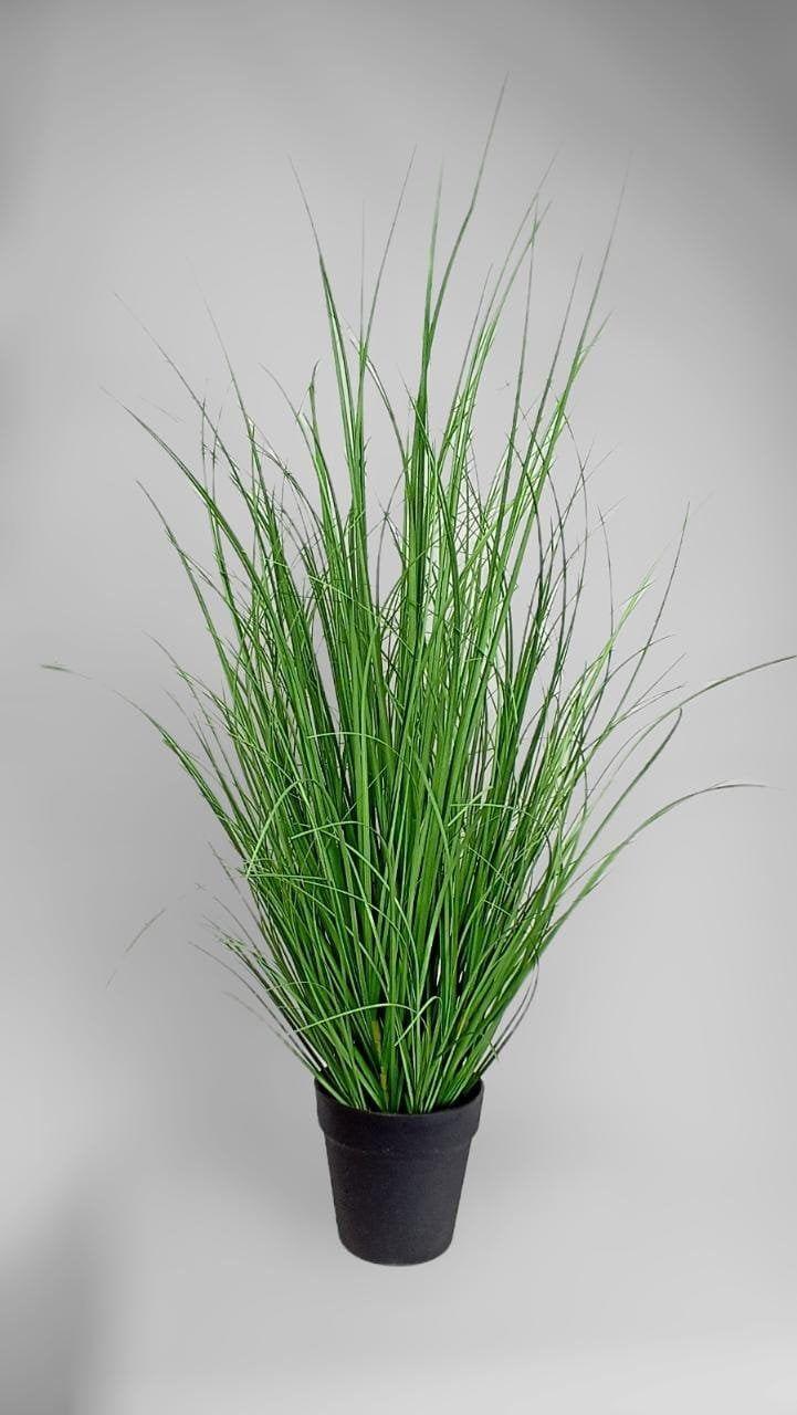 Pasto con Caída Verde 45cm Artificial | Estilo Natural para Interiores y Vitrinas-2