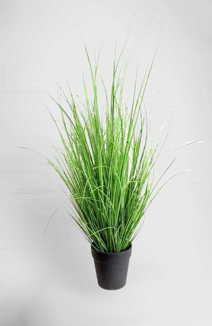 Pasto con Caída Verde 45cm Artificial | Estilo Natural para Interiores y Vitrinas-3