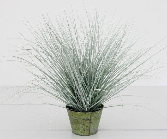 Pasto Con Caida Verde/Cafe 72cm Artificial | Estilo Natural para Interiores y Vitrinas-2