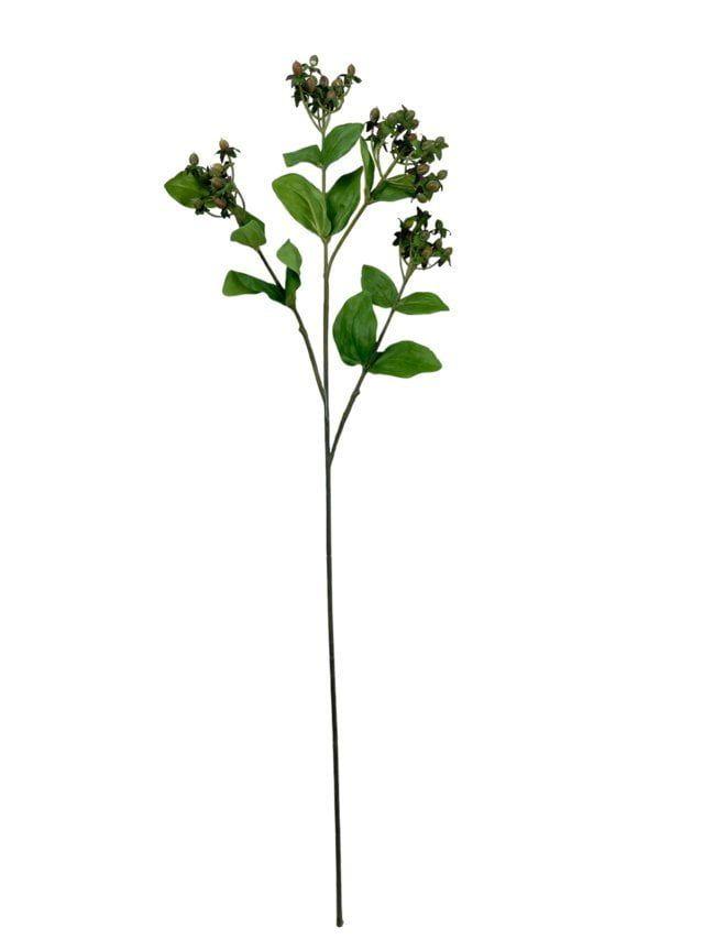 Rama Artificial Hypericum 84cm Artificial | Estilo Natural para Interiores y Vitrinas-3