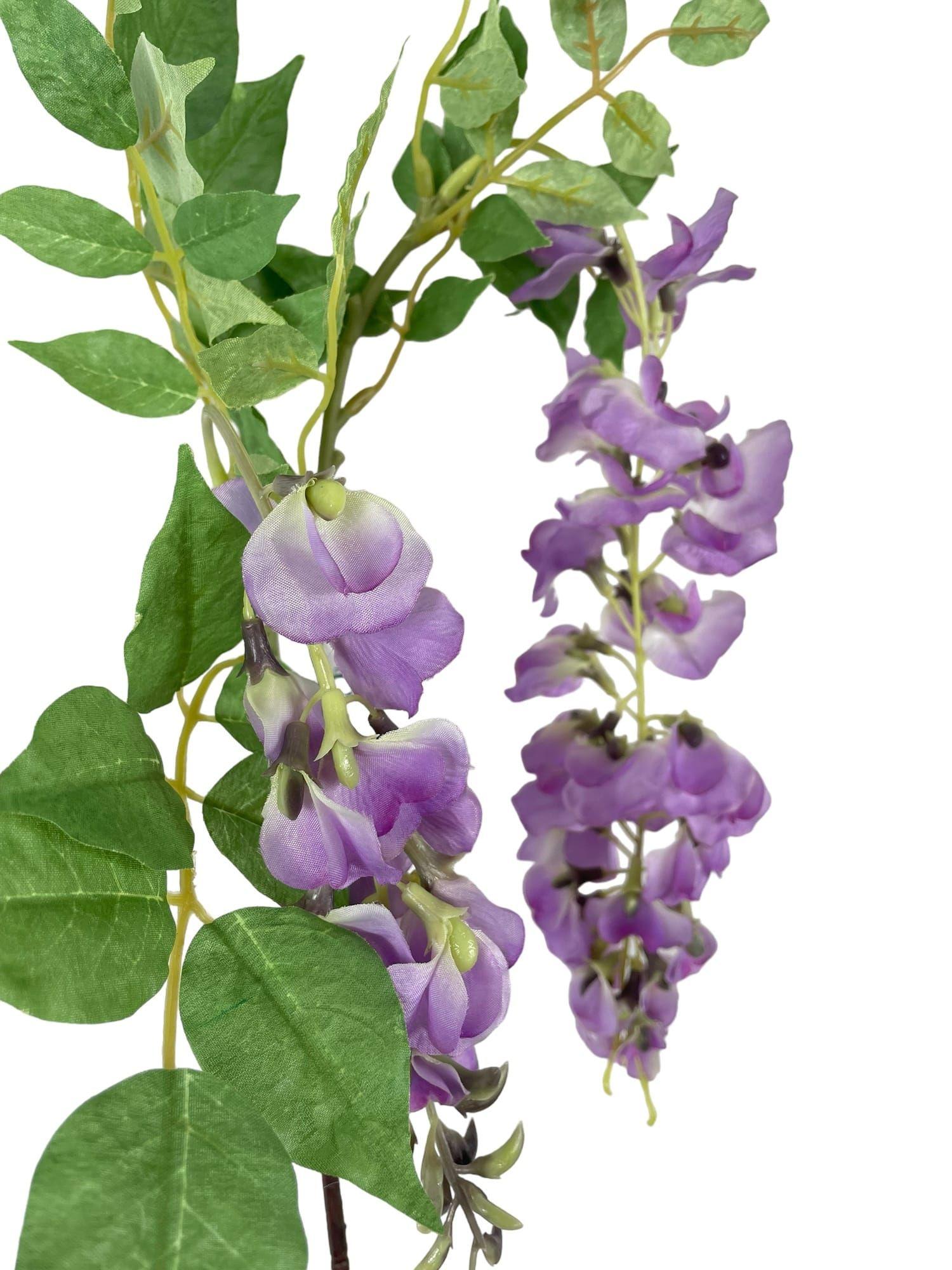 Flor De La Pluma Lila 100cm Artificial | Estilo Natural para Interiores y Vitrinas-2