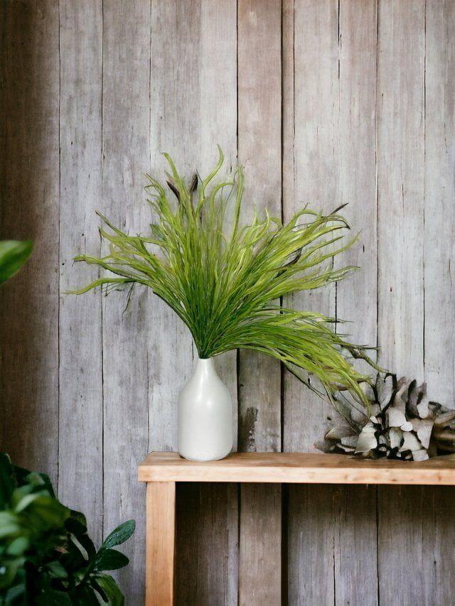 Pasto Verde Ondulado 45cm Artificial | Estilo Natural para Interiores y Vitrinas-2