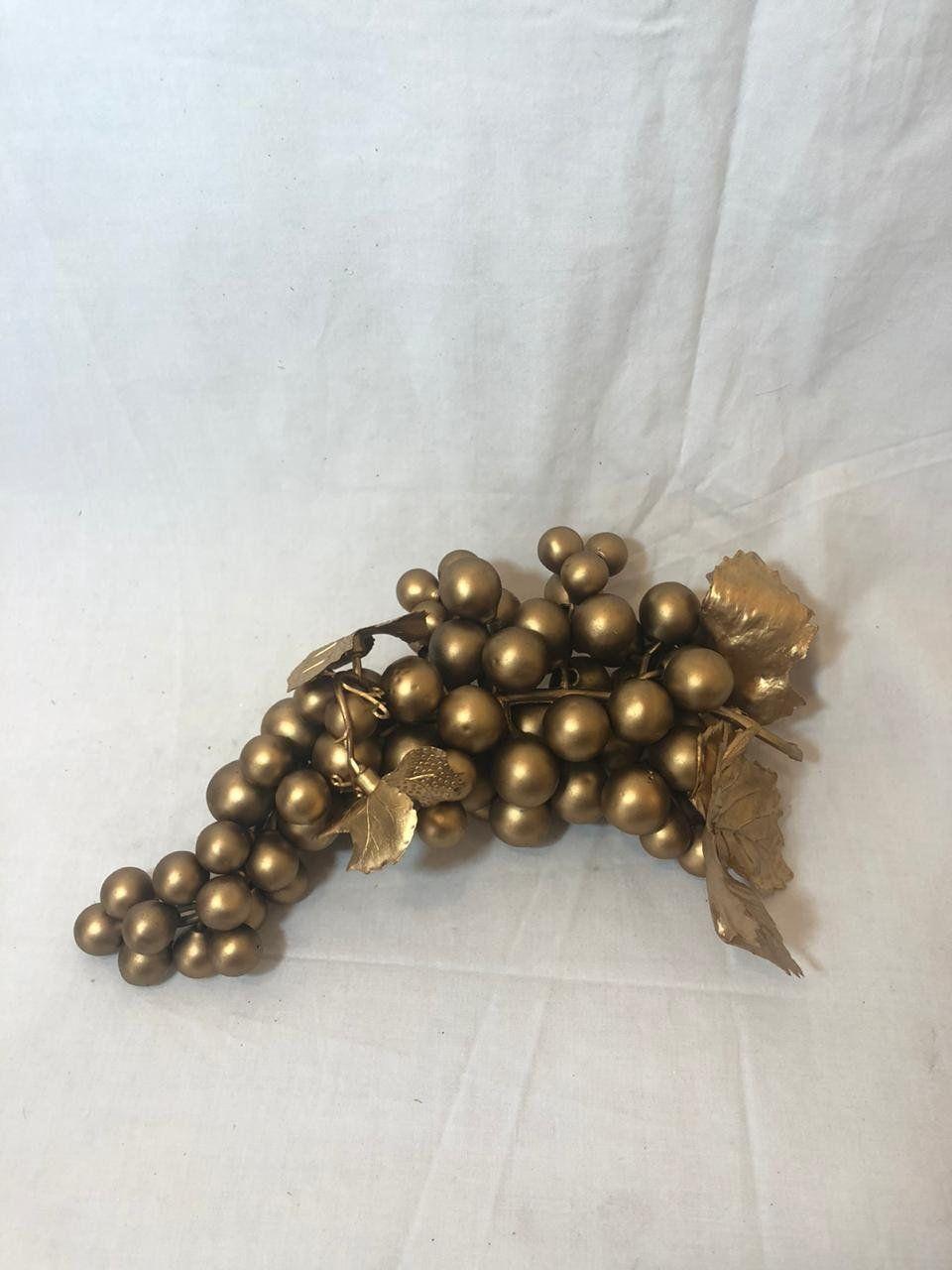 Uvas Navideñas Deluxe Dorada| Estilo Natural para Interiores y Vitrinas-2