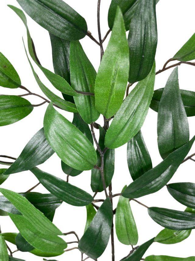 Rama Artificial de Hojas Ruscus 50cm Artificial | Estilo Natural para Interiores y Vitrinas-2