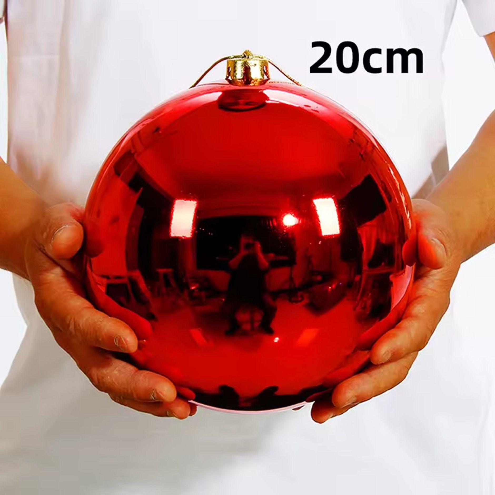 Esfera Navideña Roja 20cm Gala Premium Decoración Árbol Navideño-1
