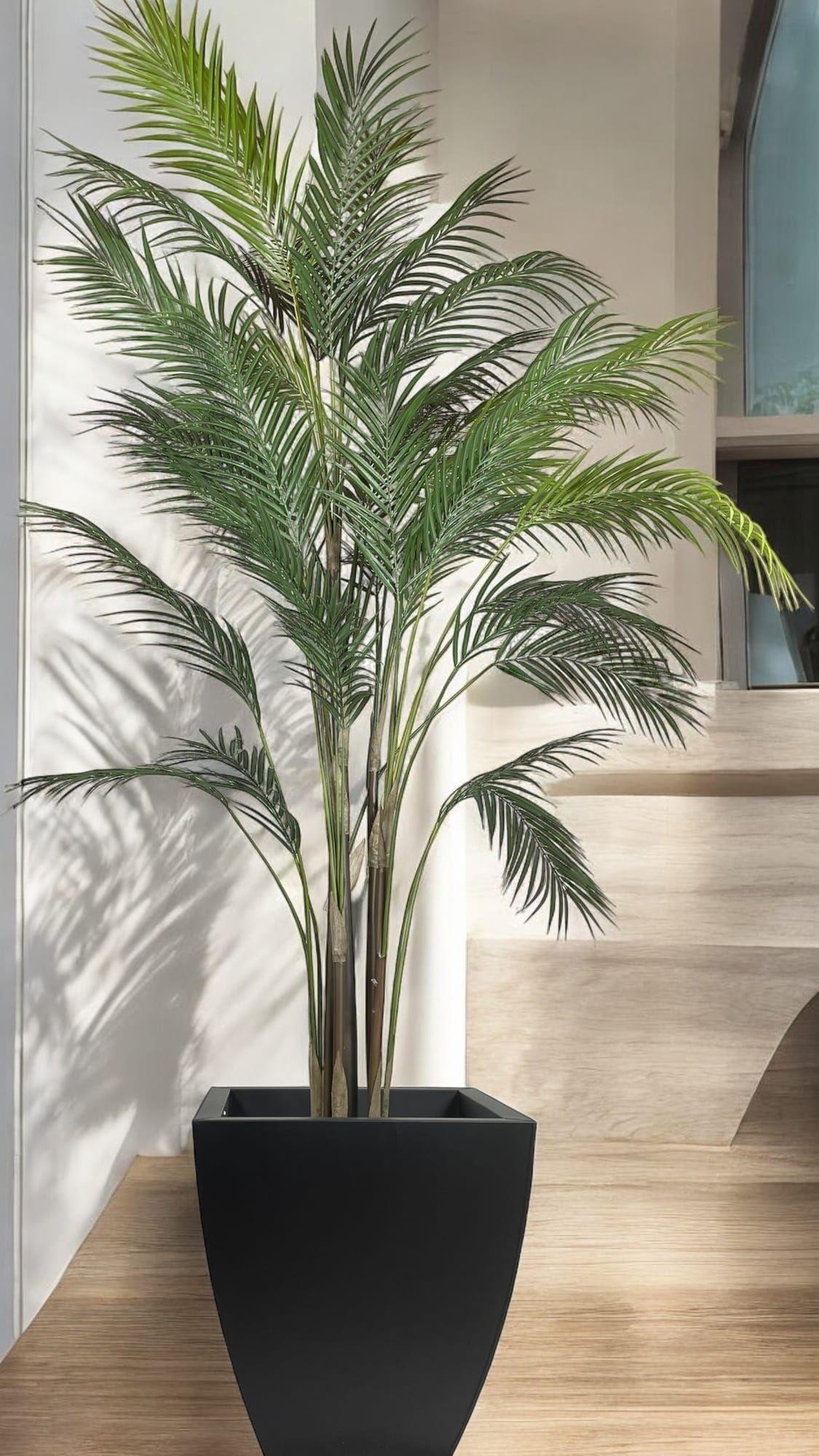 Areca Hoja Fina 120 cm Artificial | Estilo Natural para Interiores y Vitrinas-4