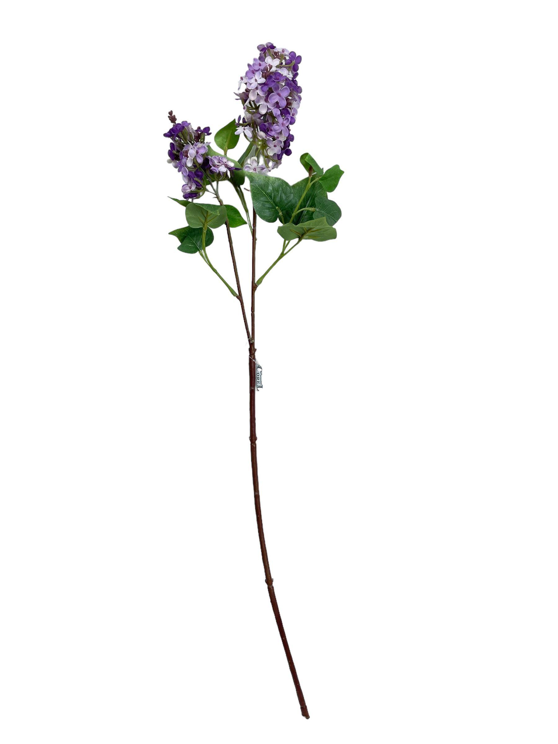 FLOR DECORATIVA COREL LILA MORADA CLARA 85CM-0