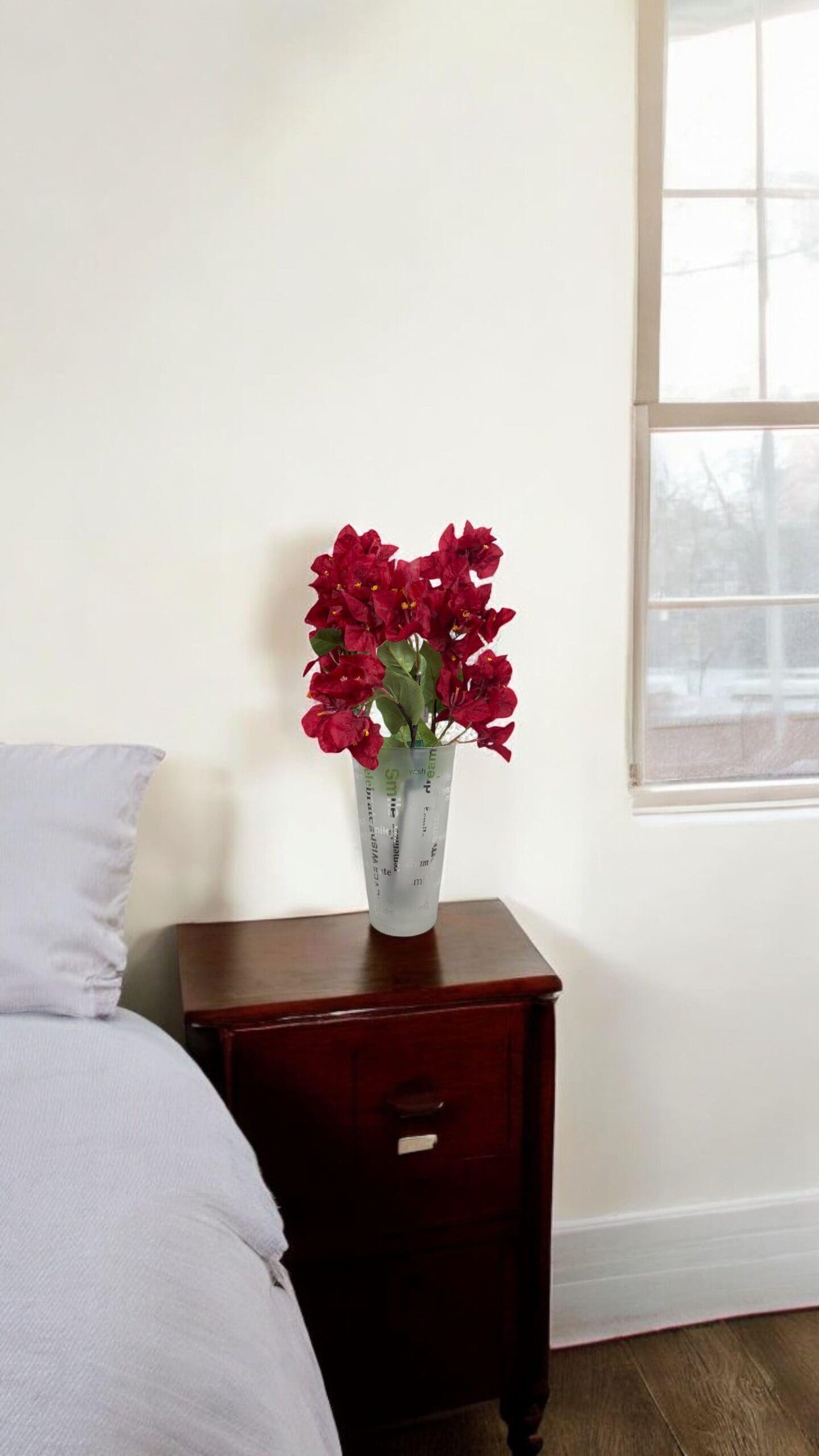 Buganvilla Roja 52 cm Artificial | Estilo Natural para Interiores y Vitrinas-3