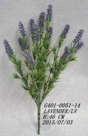 Pasto Lavanda 46cm Artificial | Estilo Natural para Interiores y Vitrinas-3