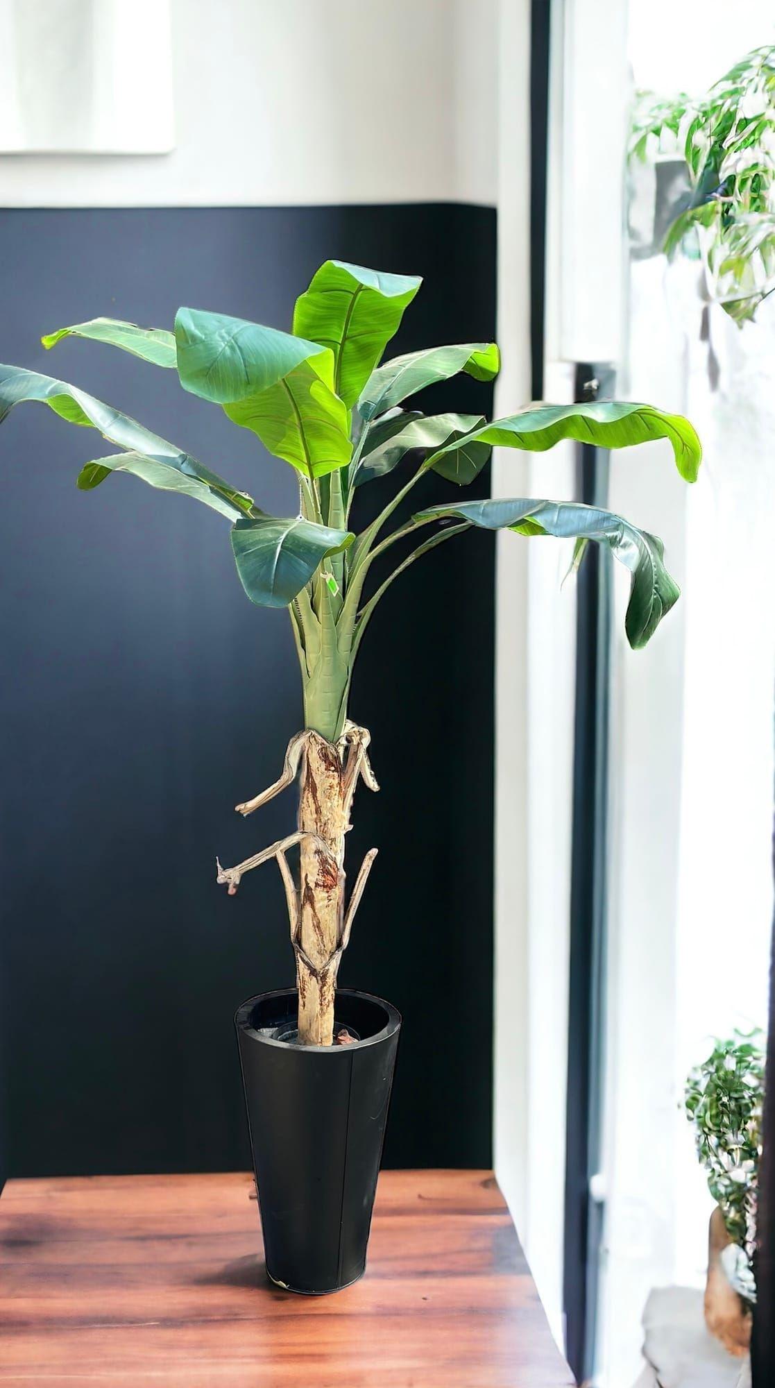 Árbol Artificial de Banano 175cm Artificial | Estilo Natural para Interiores y Vitrinas-3