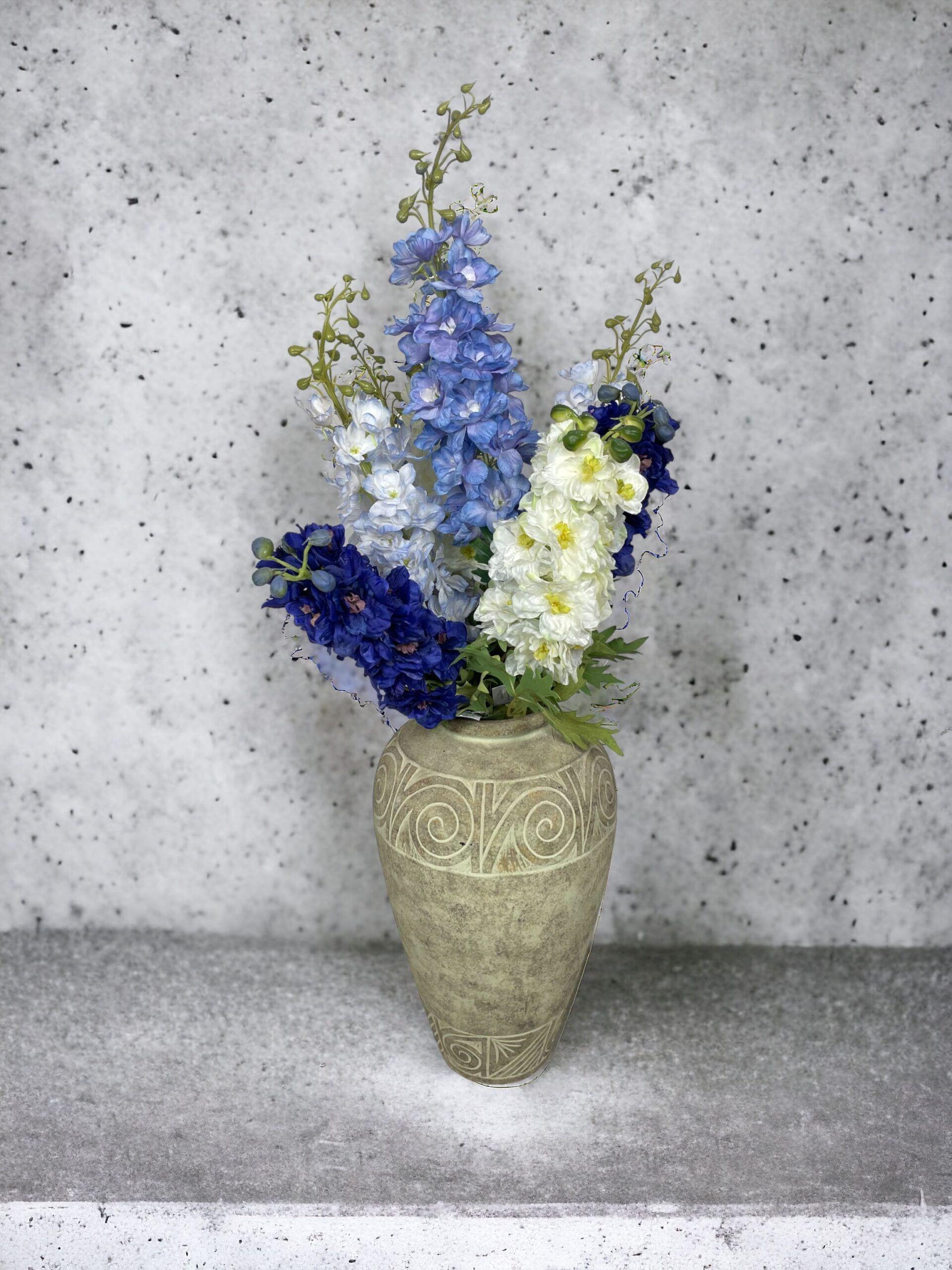 Delphinium Celeste 94cm Artificial | Estilo Natural para Interiores y Vitrinas-4