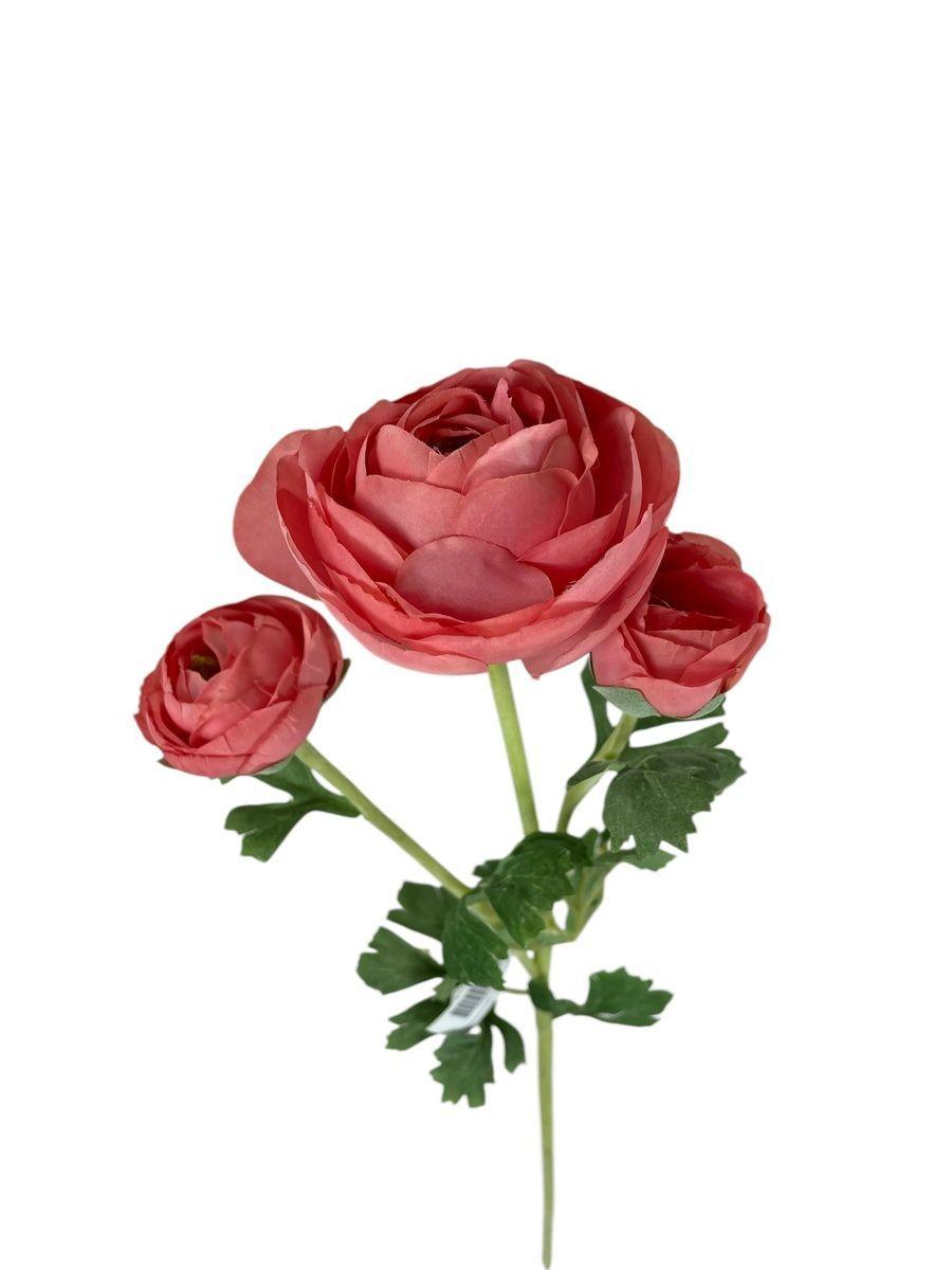 Ranúnculo Rosado 73cm Con Textura Realista-1