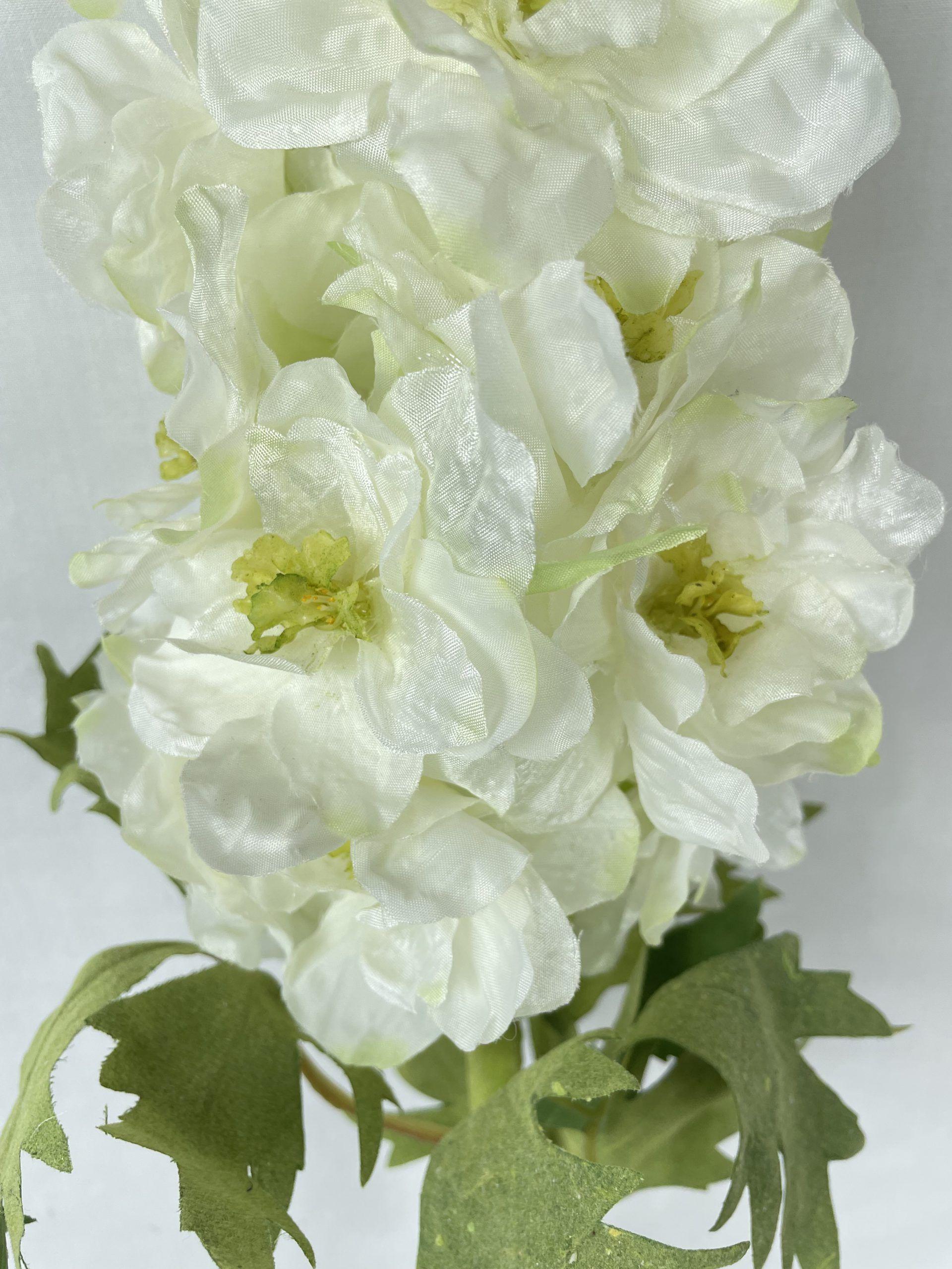 FLOR DECORATIVA COREL DELPHINIUM BLANCO 94CM-1