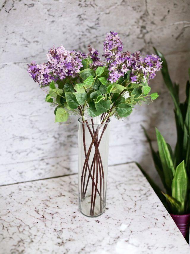 Lila Morada Clara 85cm Artificial | Estilo Natural para Interiores y Vitrinas-2