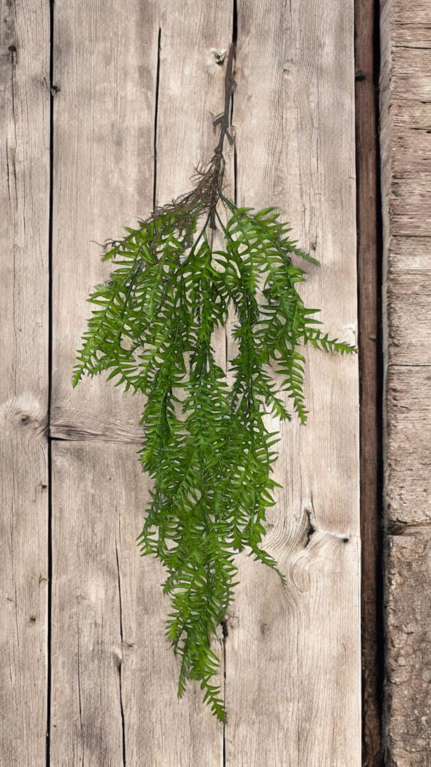 Ramo Colgante Helecho 95cm Artificial | Estilo Natural para Interiores y Vitrinas-3