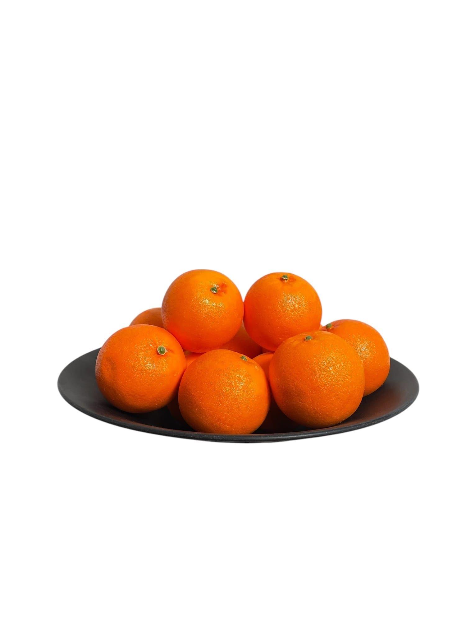 Naranjas Artificial Grande Artificial | Estilo Natural para Interiores y Vitrinas-3