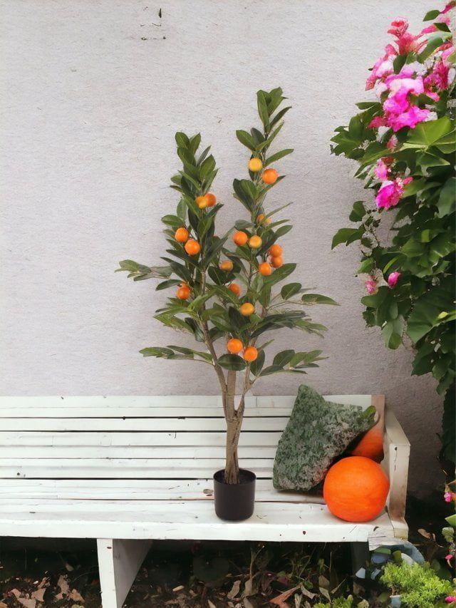 Árbol Artificial Mandarino 120cm Artificial | Estilo Natural para Interiores y Vitrinas-2