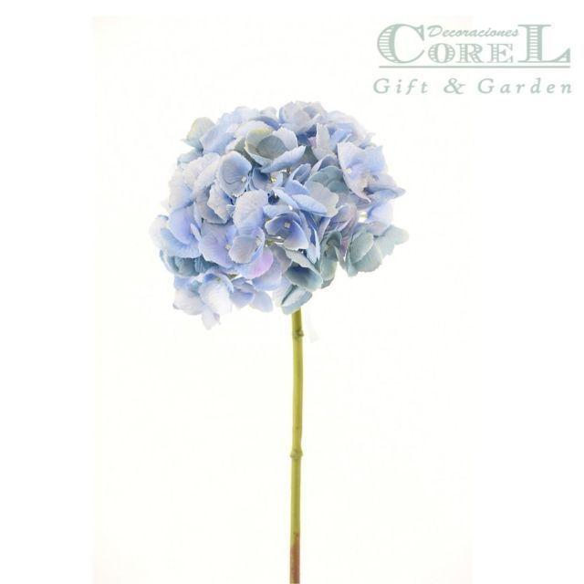 Hortensia Celeste 50cm Artificial | Estilo Natural para Interiores y Vitrinas-3