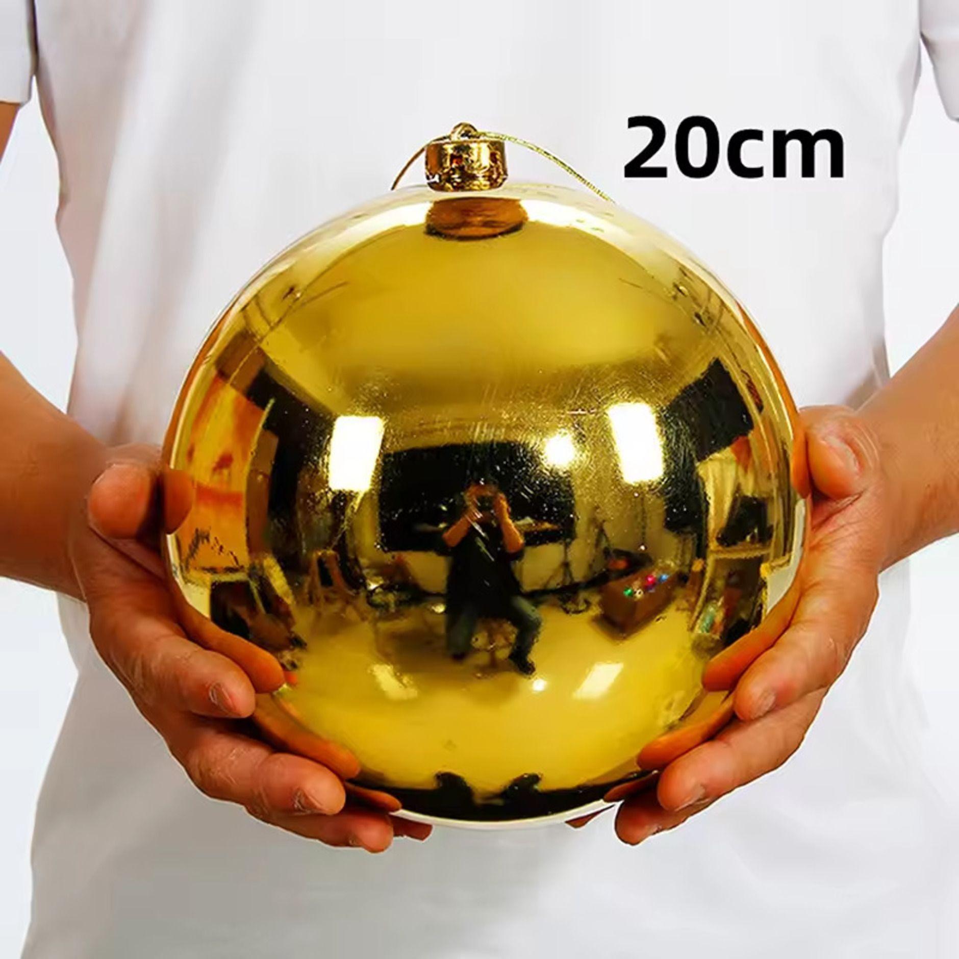 Esfera Navideña Dorada 20cm Gala Premium Decoración Árbol Navideño-1
