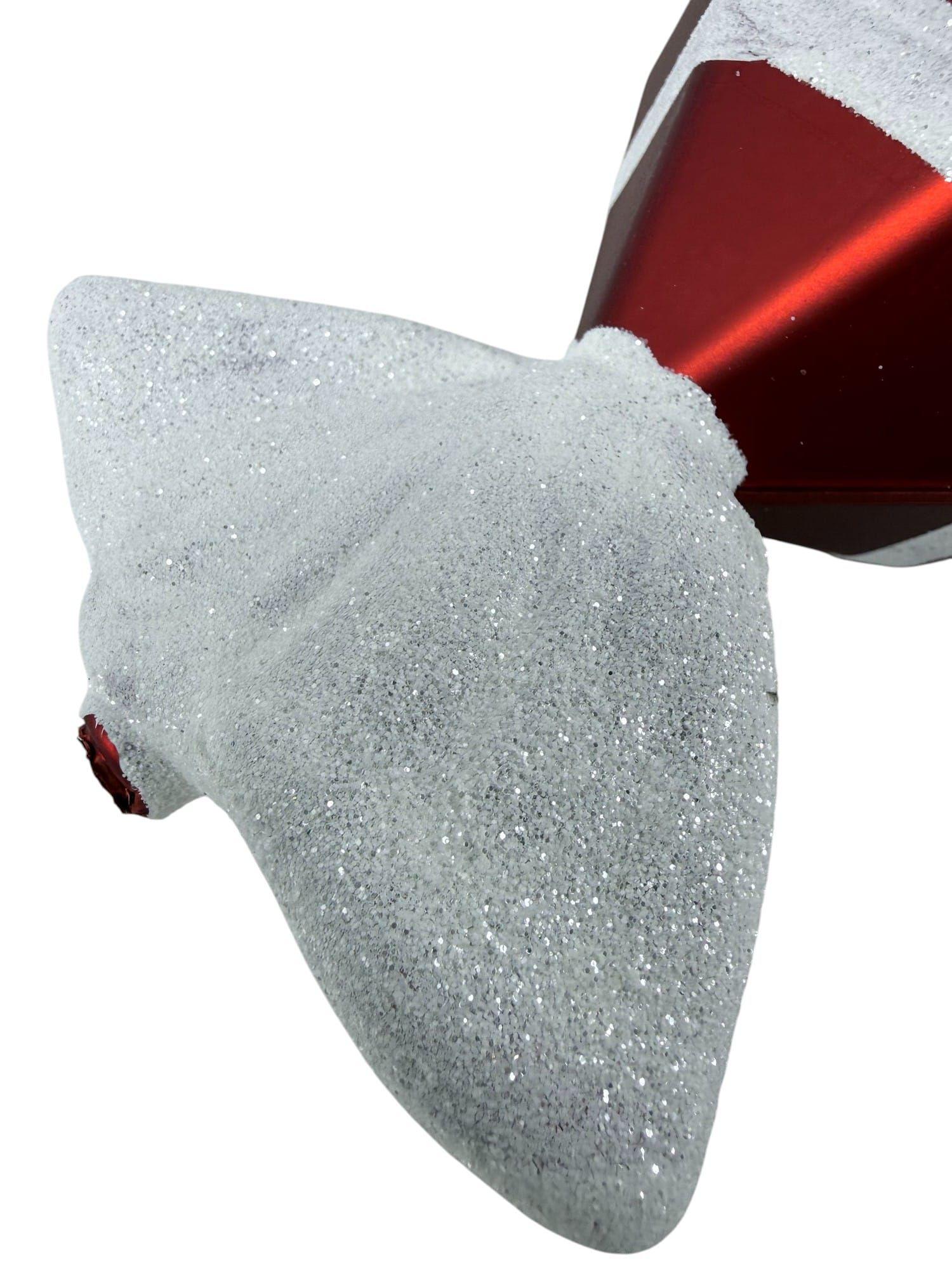 Candy Rectangular Rojo Blanco 35cm Estilo Premium Navidad Hogar-2