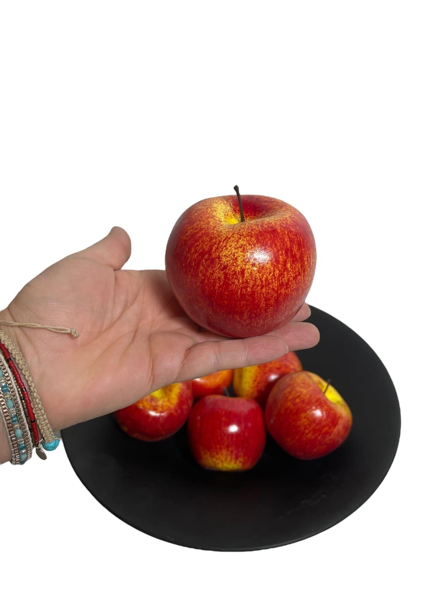 Manzana Roja Grande Artificial | Estilo Natural para Interiores y Vitrinas-4