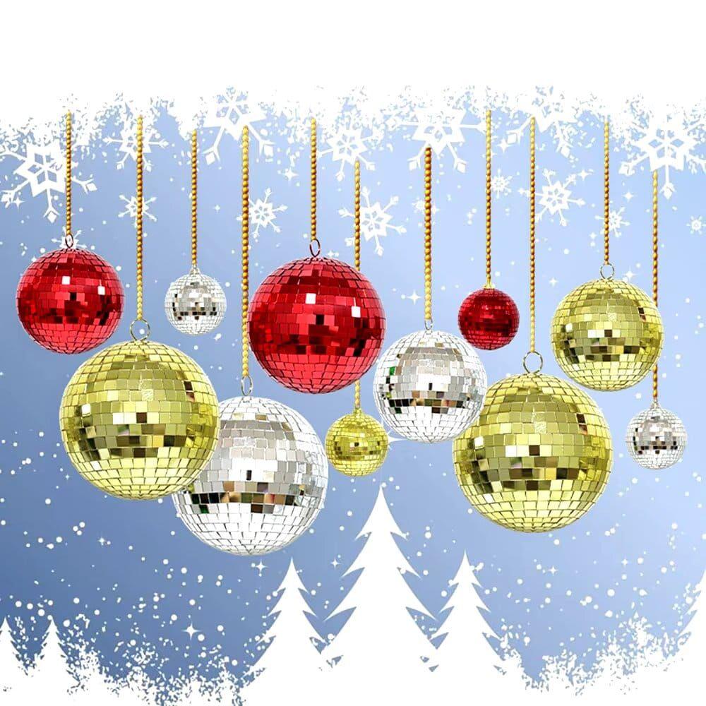 Esfera Decorativa Espejos Roja 15cm Acabado Reflectante Premium Interior-3