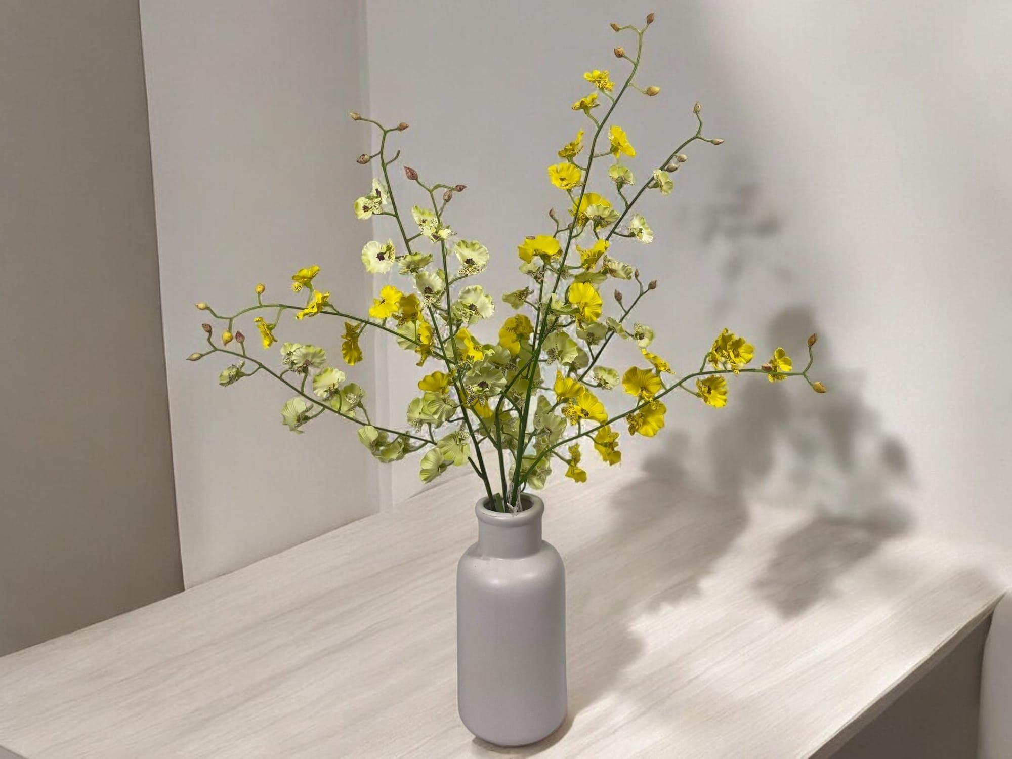 Rama Artificial de Orquídea Danzantes 80cm Artificial | Estilo Natural para Interiores y Vitrinas-4