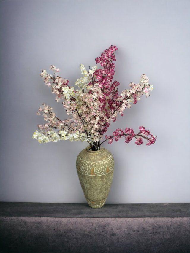 Mini Rama Artificial Ciruelo 89cm Artificial | Estilo Natural para Interiores y Vitrinas-2