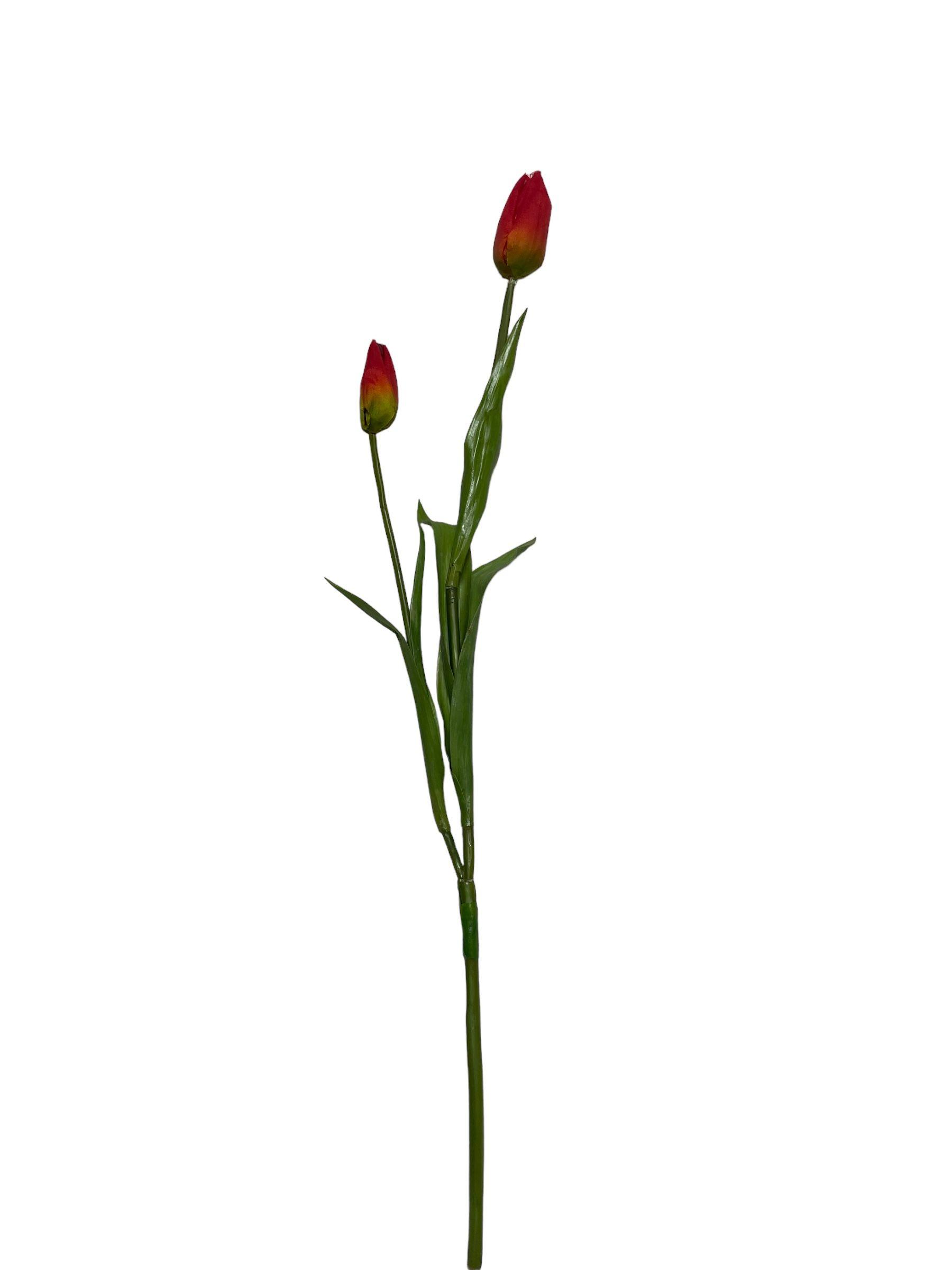 Flor Decorativa Tulipán Roja 50cm-2