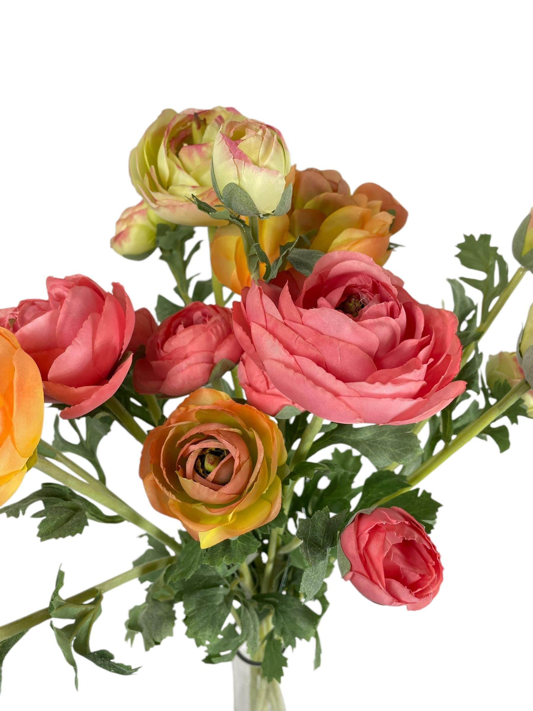 Renúnculo Amarillo 73cm Artificial | Estilo Natural para Interiores y Vitrinas-3