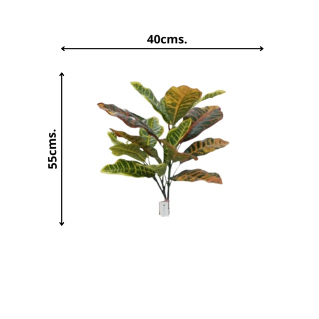 Ramo Crotón 55cm Artificial | Estilo Natural para Interiores y Vitrinas-2