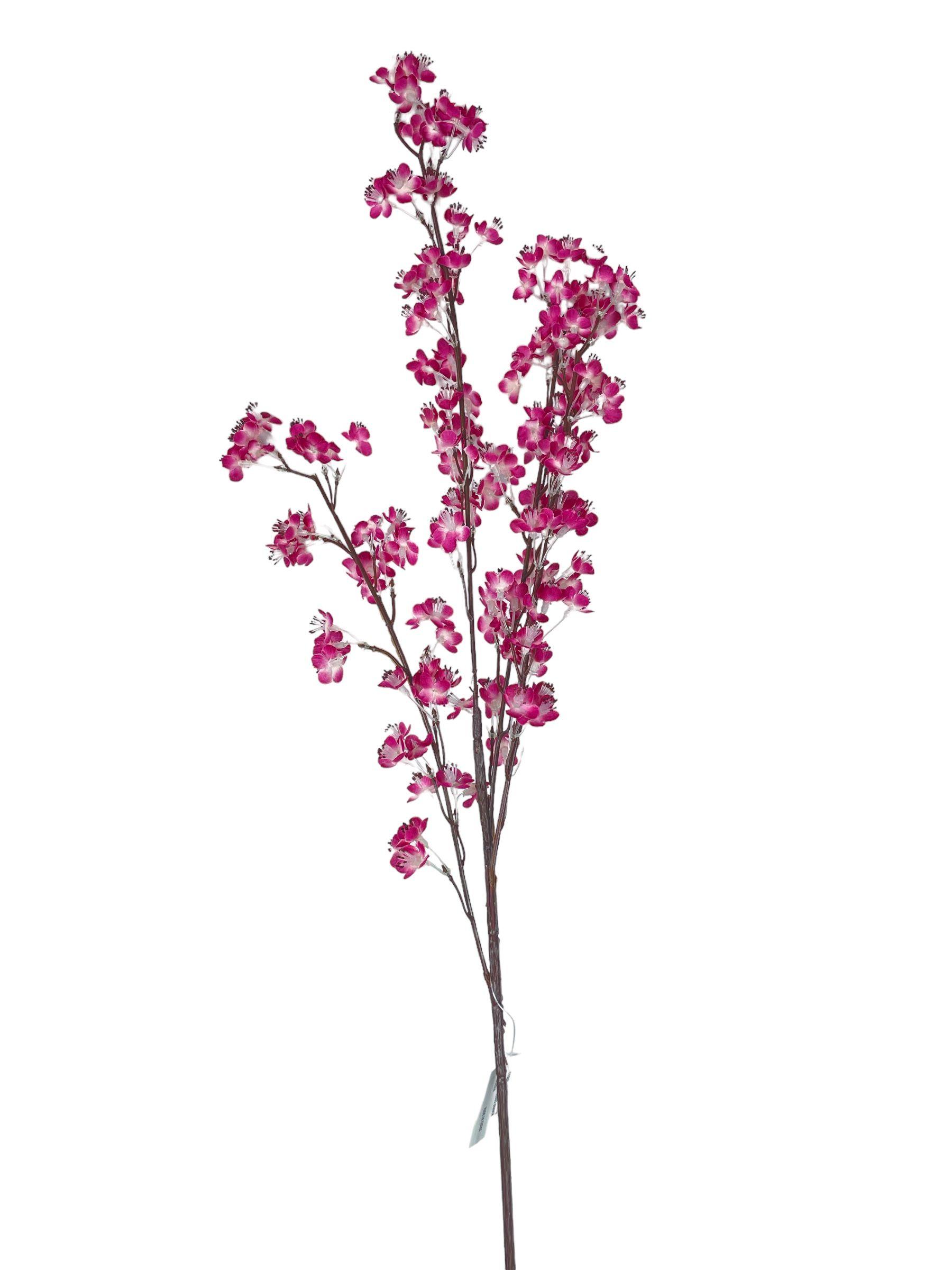 FLOR DECORATIVA COREL RAMA MINI CIRUELO FUCCIA 89CM -0