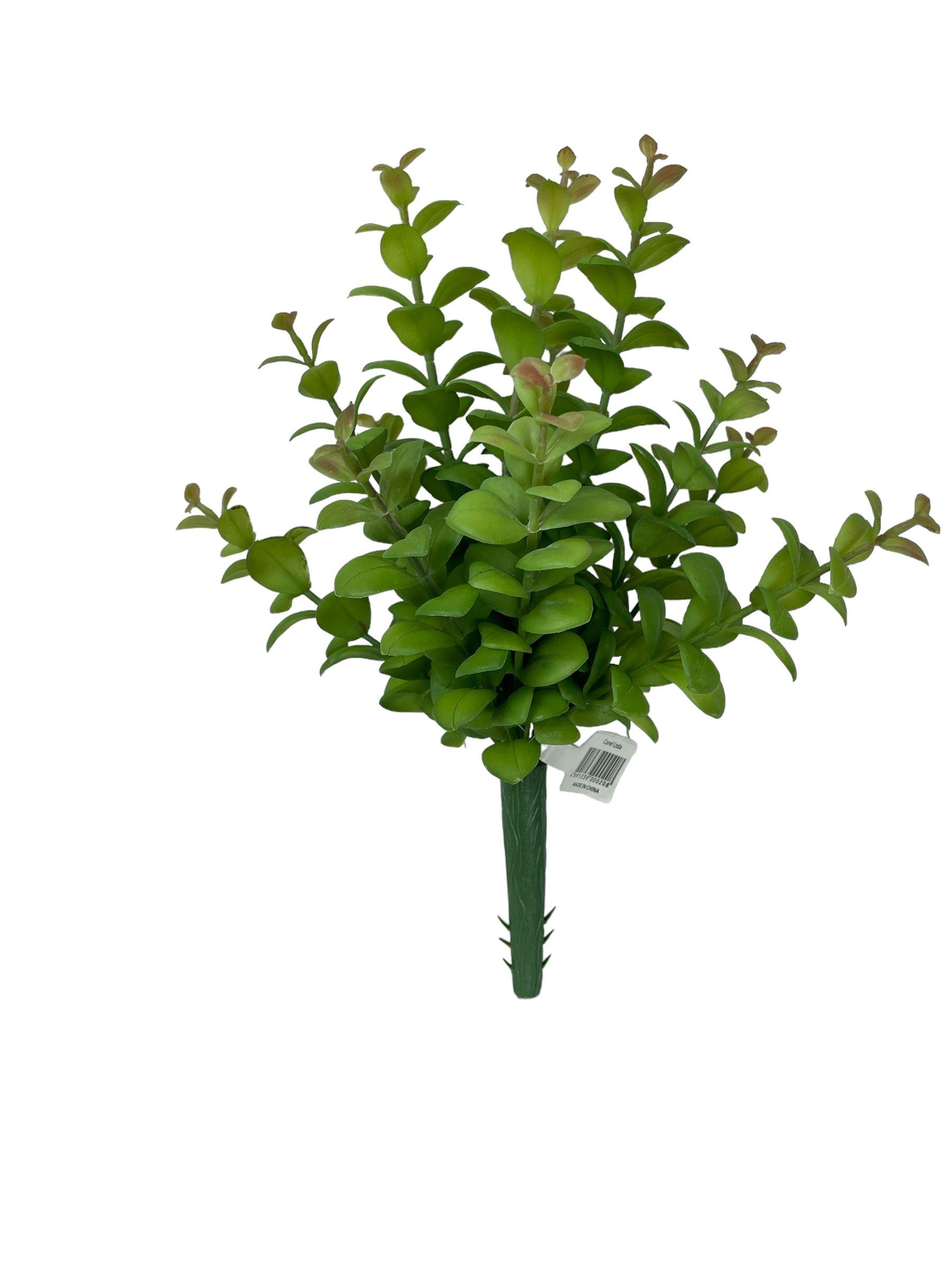 Ramo Decorativa Arbusto Money Verde-Rojo-1