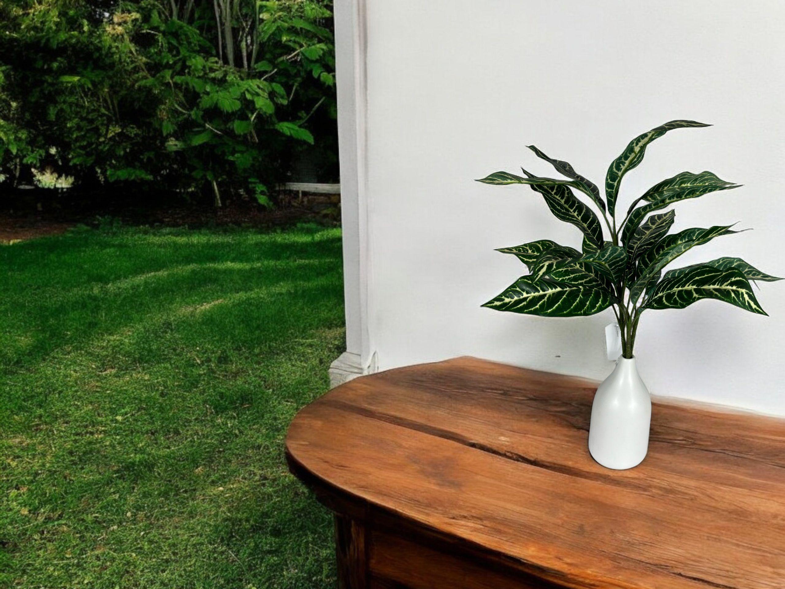 Planta Decorativa Ramo Zebra Uv 56cm-3