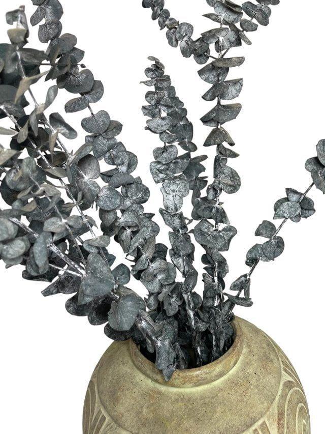 Ramo de Eucalipto Seco Negro Artificial | Estilo Natural para Interiores y Vitrinas-4