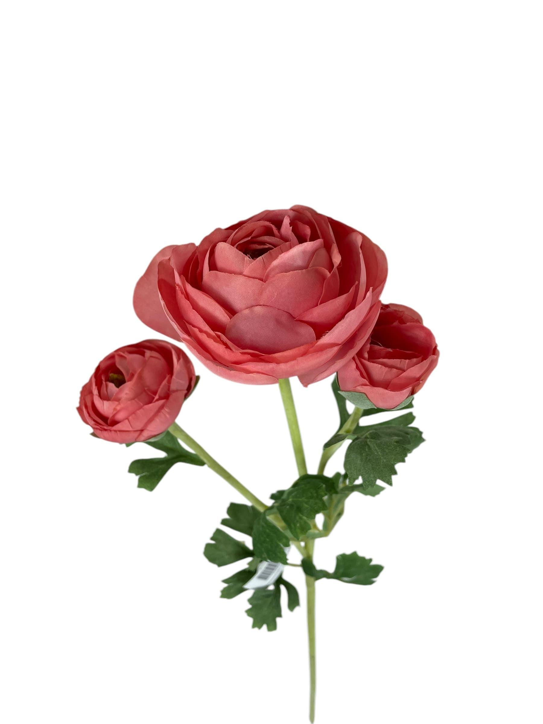 Renúnculo Rosado 73cm Artificial | Estilo Natural para Interiores y Vitrinas-2