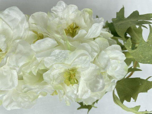 Delphinium Blanco 94cm Artificial | Estilo Natural para Interiores y Vitrinas-2