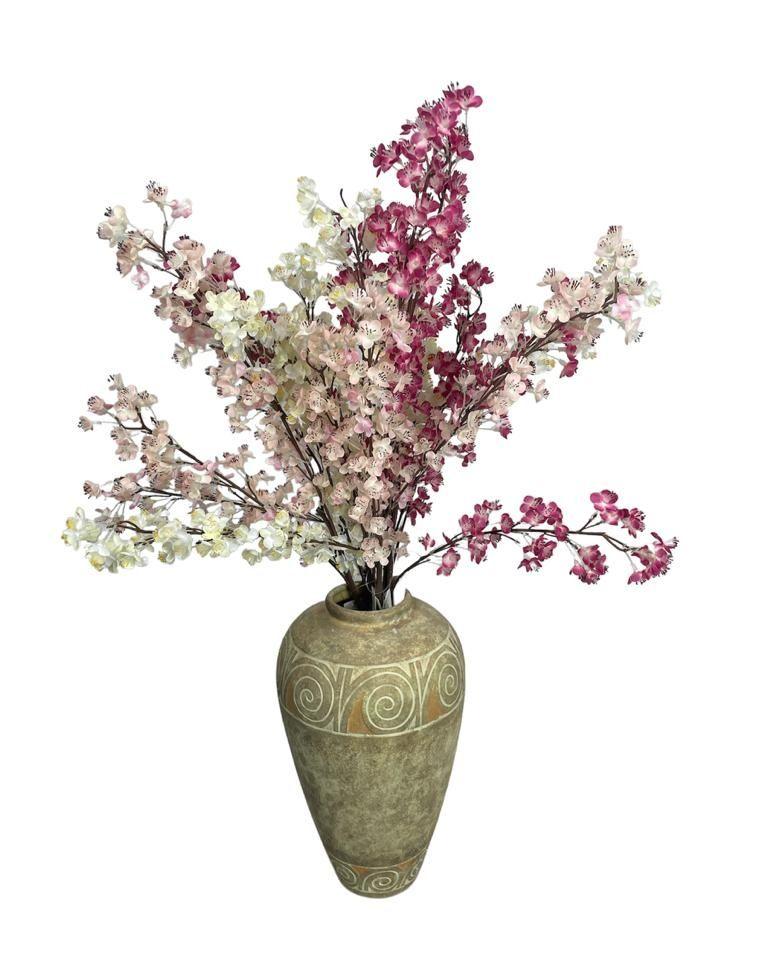 Flor Decorativa Rama Mini Ciruelo Blanco 89Cm -2