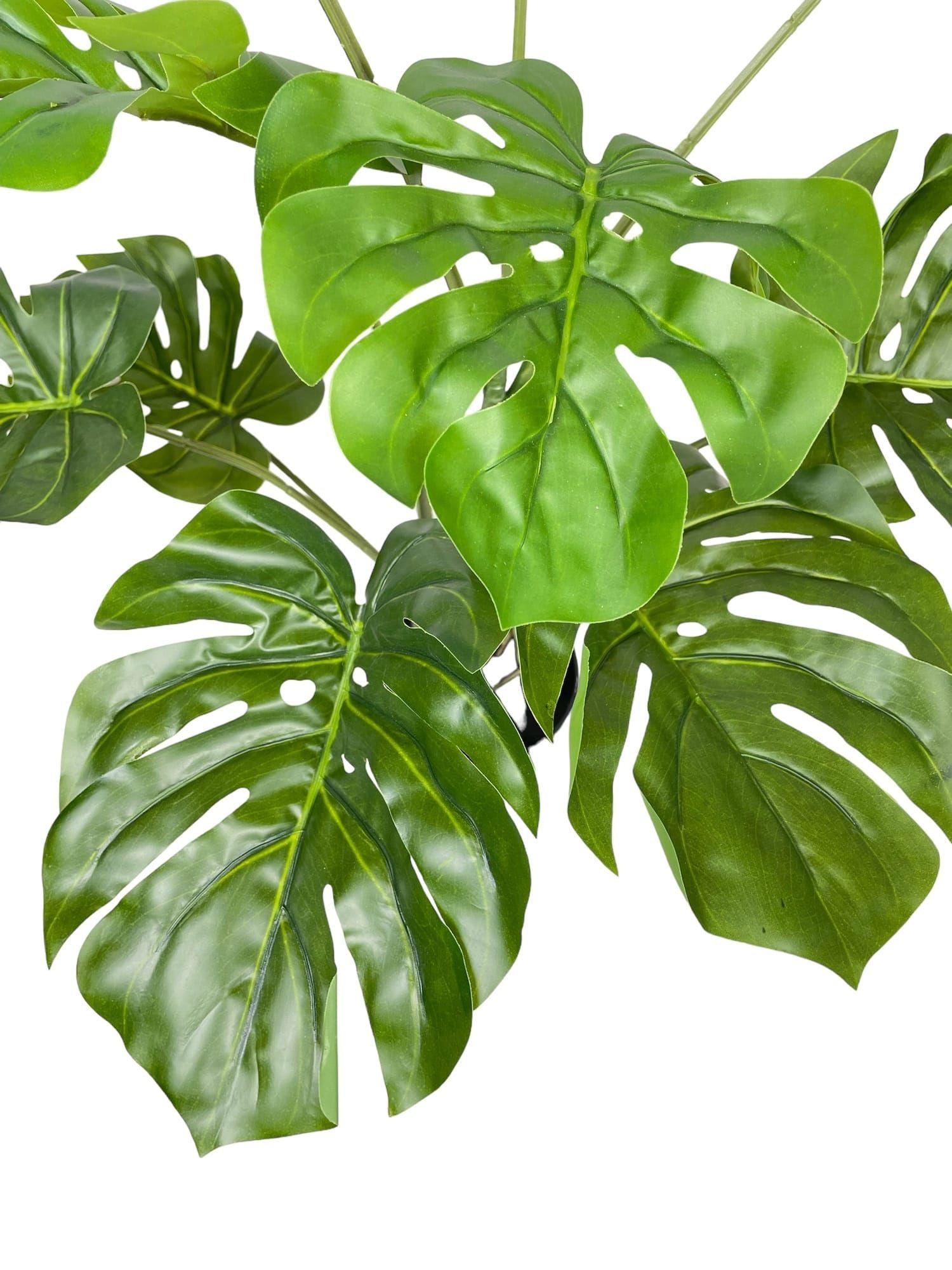 Árbol Artificial de Monstera 80cm Artificial | Estilo Natural para Interiores y Vitrinas-2