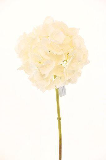 Flor Decorativa Corel Hortensia Blanca 52cm-0