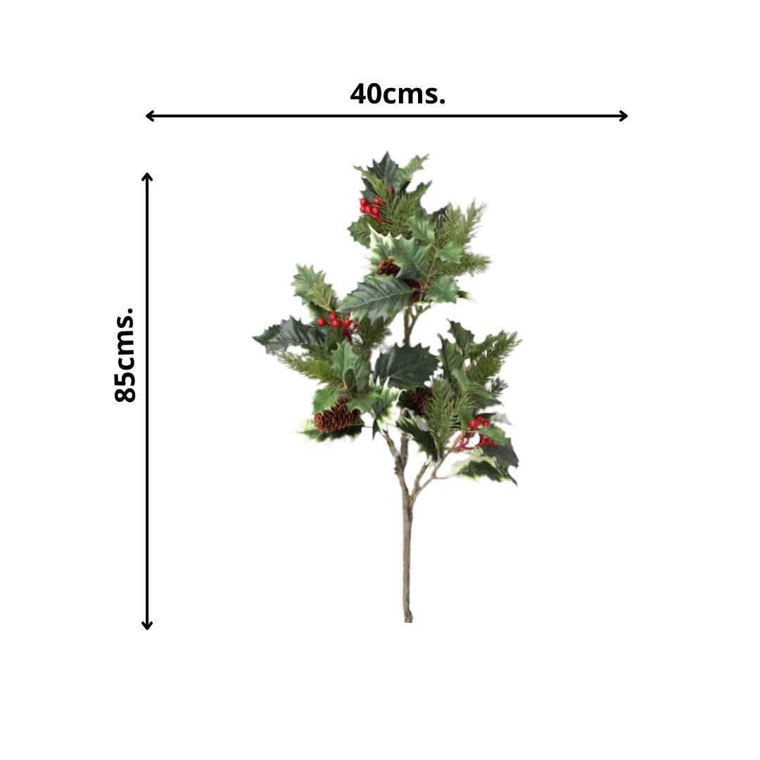 Flor Decorativa Rama De Muerdago 76Cm-2