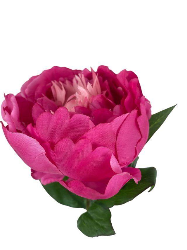 Peonía Fucsia Simple 45cm Artificial | Estilo Natural para Interiores y Vitrinas-2