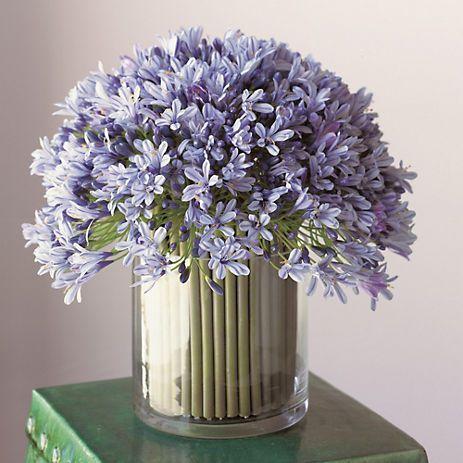 Flor Decorativa Agapanto Lila 89Cm-2