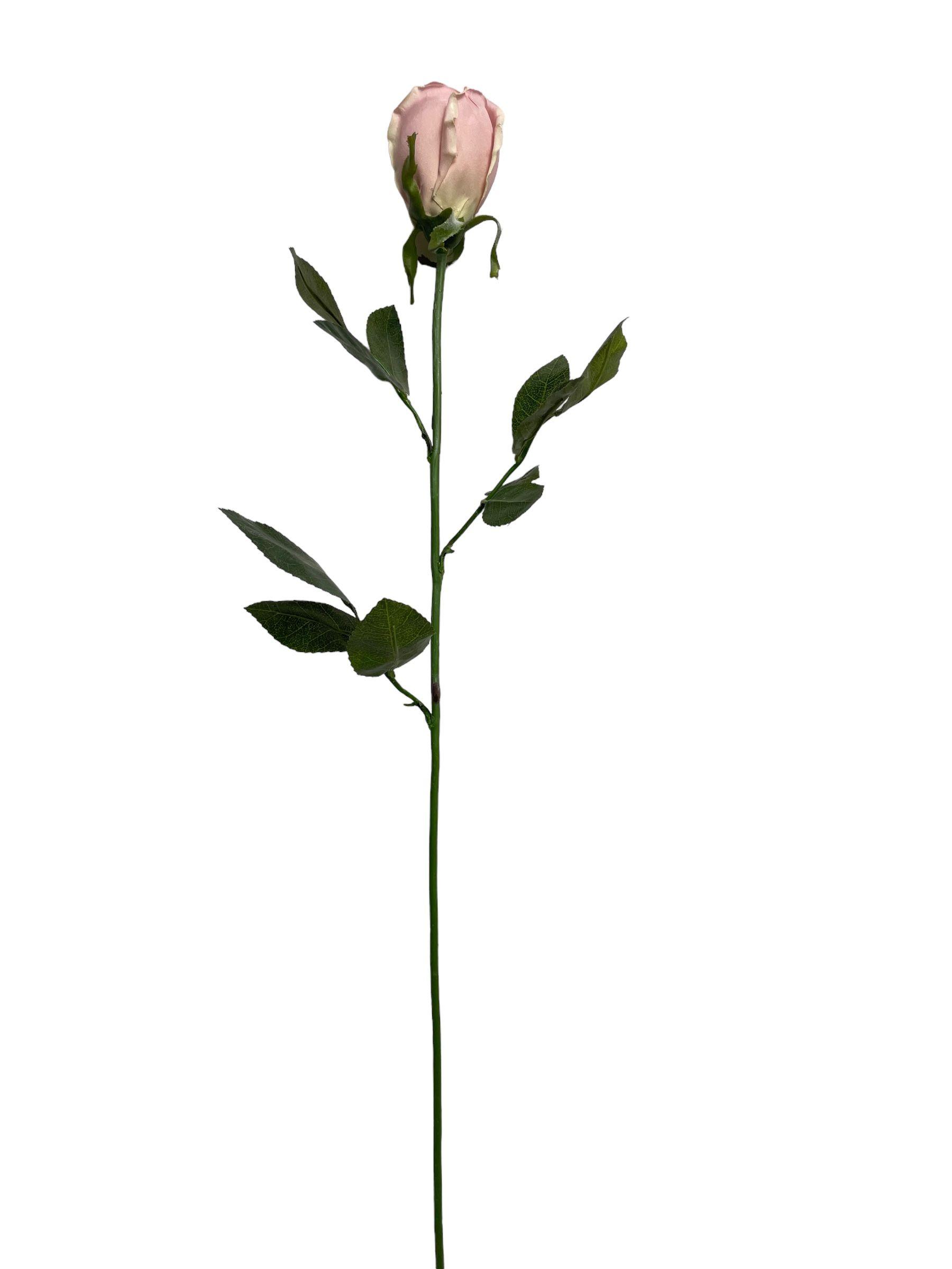 Flor Decorativa Rosa Rosada 85cm-2