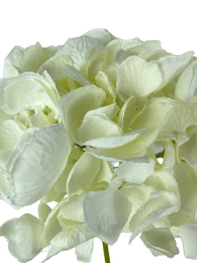 Hortensia Blanca 50cm Artificial | Estilo Natural para Interiores y Vitrinas-2