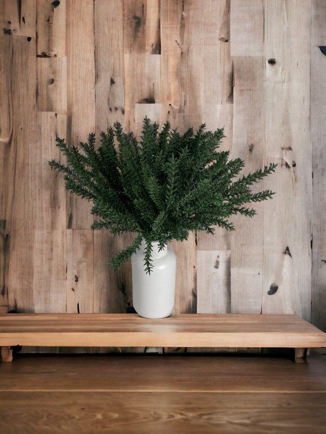 Arbusto De Pino Verde Oscuro Artificial | Estilo Natural para Interiores y Vitrinas-2