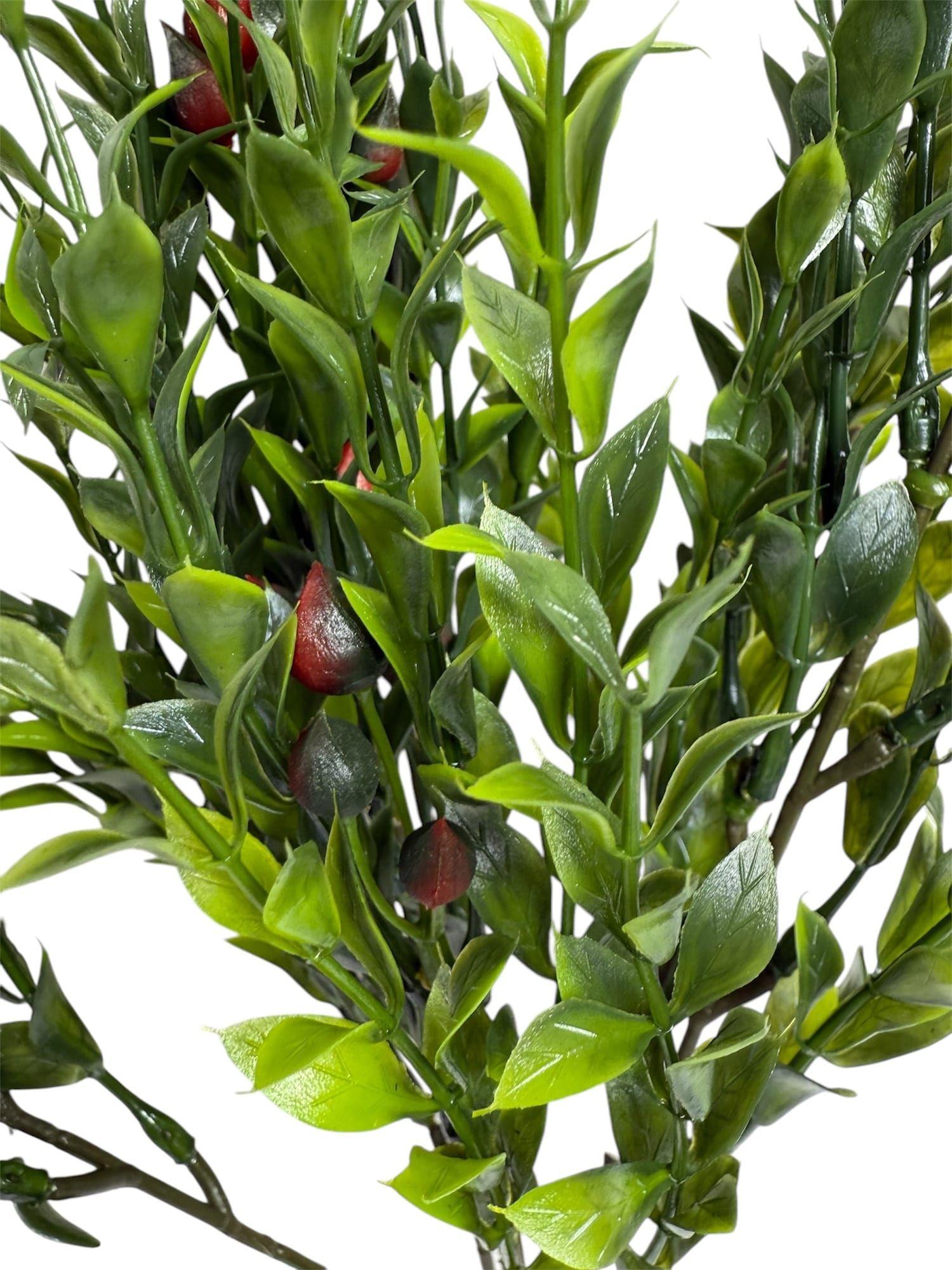 Ramo Box Con Fruto Rojo Artificial | Estilo Natural para Interiores y Vitrinas-2