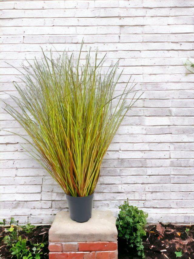 Pasto Con Caída Verde 90cm Artificial | Estilo Natural para Interiores y Vitrinas-2