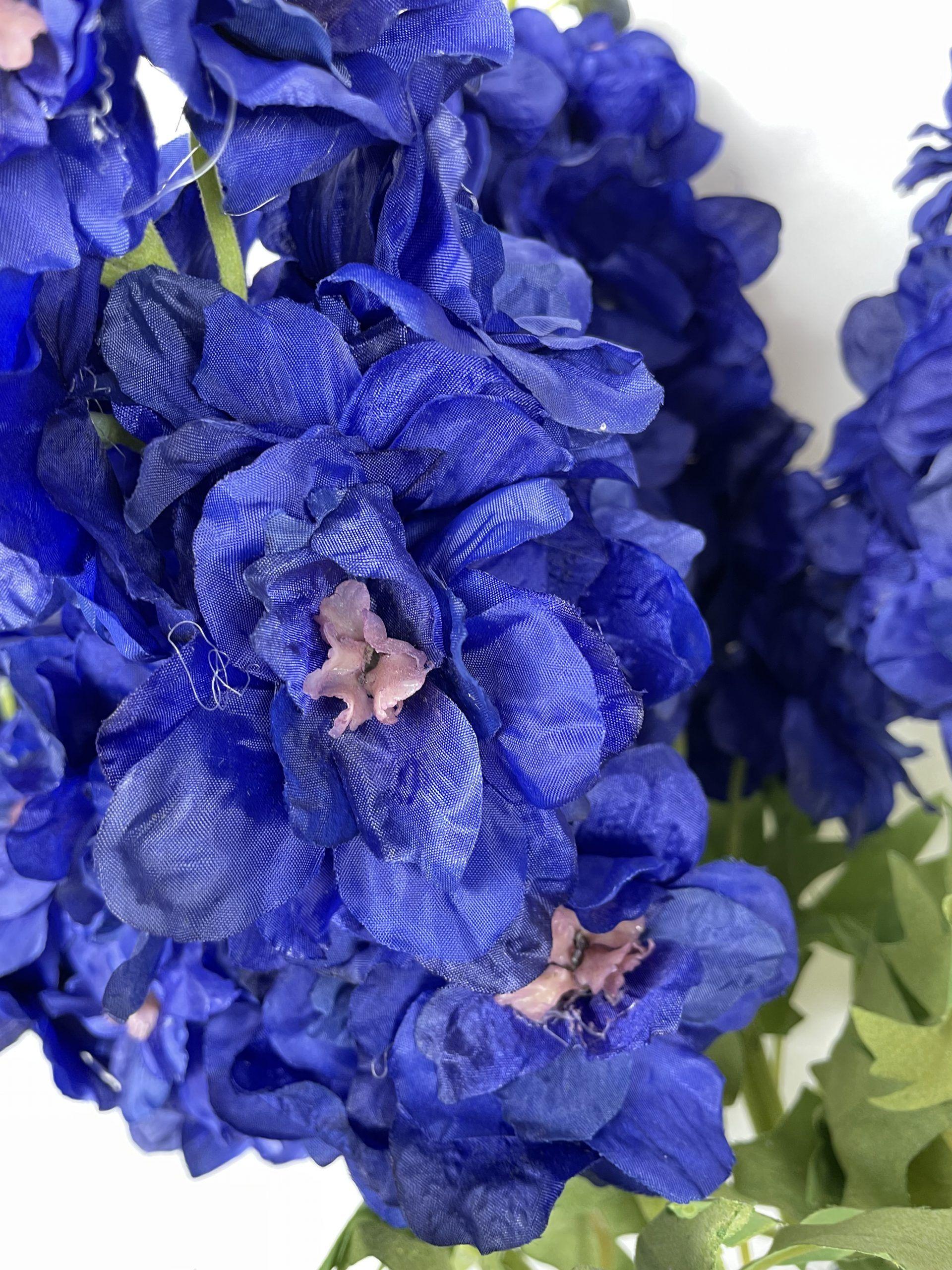 Flor Decorativa Delphinium Azul 94Cm-1